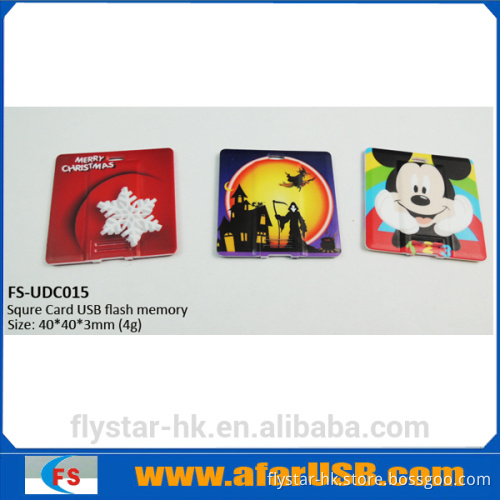 Square mini USB card business for promotion gift